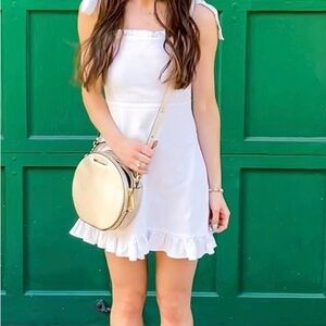 Nasty Gal White Ruffle Dress